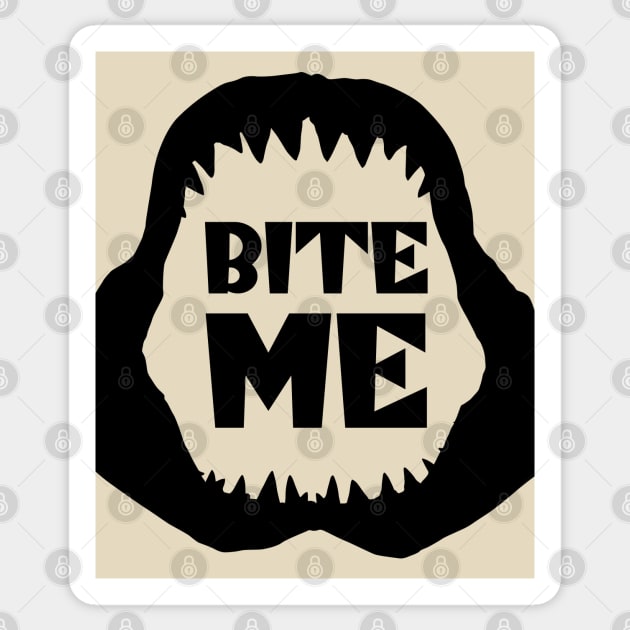 Bite Me - Shark Sticker by TMBTM